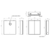 HiB Sound 2 Door Illuminated LED Mirror Cabinet