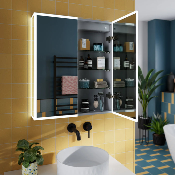 HiB Sound 2 Door Illuminated LED Mirror Cabinet