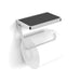 HIB Toilet Roll Holder With Shelf And Anti Slip Mat