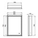 HiB Vanquish 1 Door Illuminated LED Mirror Cabinet - 730mm