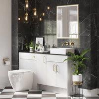 HiB Vanquish 2 Door Illuminated LED Mirror Cabinet