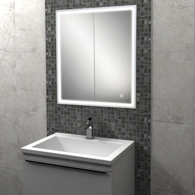 HiB Vanquish 2 Door Illuminated LED Mirror Cabinet