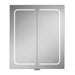 HiB Vapor 2 Door Illuminated LED Mirror Cabinet - 700mm x