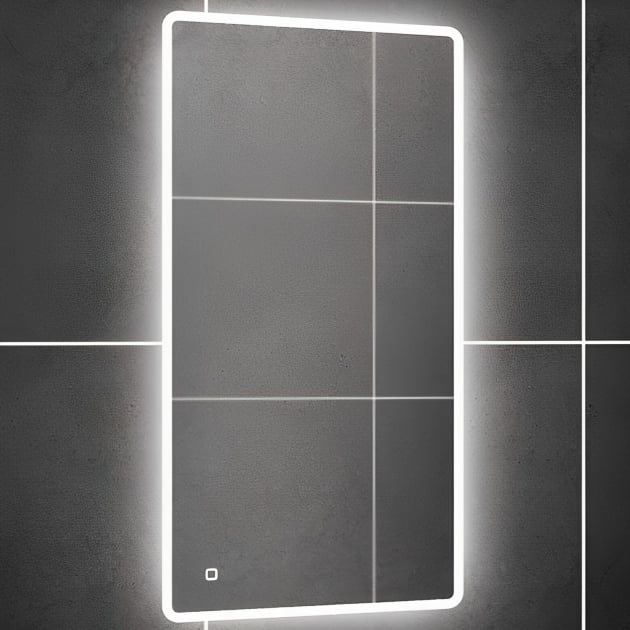 HiB Vega Portrait Demistable Illuminated LED Mirror