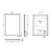 HiB Vega Portrait Demistable Illuminated LED Mirror