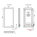 HiB Vega Portrait Demistable Illuminated LED Mirror