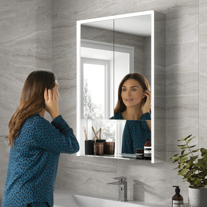 HiB Verve LED 2 Door Illuminated LED Mirror Cabinet