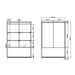 HiB Verve LED 2 Door Illuminated LED Mirror Cabinet