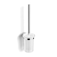 HiB Wall Mounted Toilet Brush and Holder - Chrome - Toilet