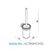 HiB Wall Mounted Toilet Brush and Holder - Chrome - Toilet