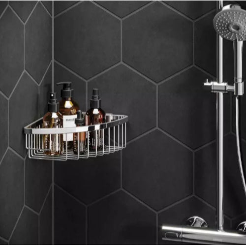 HiB Wire Corner Shower Basket - Shower Baskets
