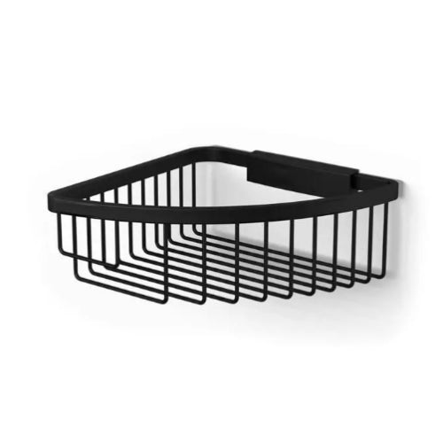 HiB Wire Corner Shower Basket - Black - Shower Baskets