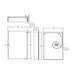 HiB Xenon 1 Door Illuminated LED Mirror Cabinet - 700mm x