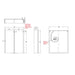 HiB Xenon 2 Door Illuminated LED Mirror Cabinet - Aluminium