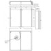 HiB Xenon 2 Door Illuminated LED Mirror Cabinet - Aluminium
