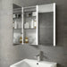 HiB Xenon 2 Door Illuminated LED Mirror Cabinet - Aluminium