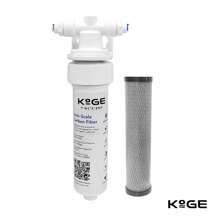 Scudo Koge 3 in 1 Boiling Water Kitchen Tap D Spout with Tank & Filtration Kit