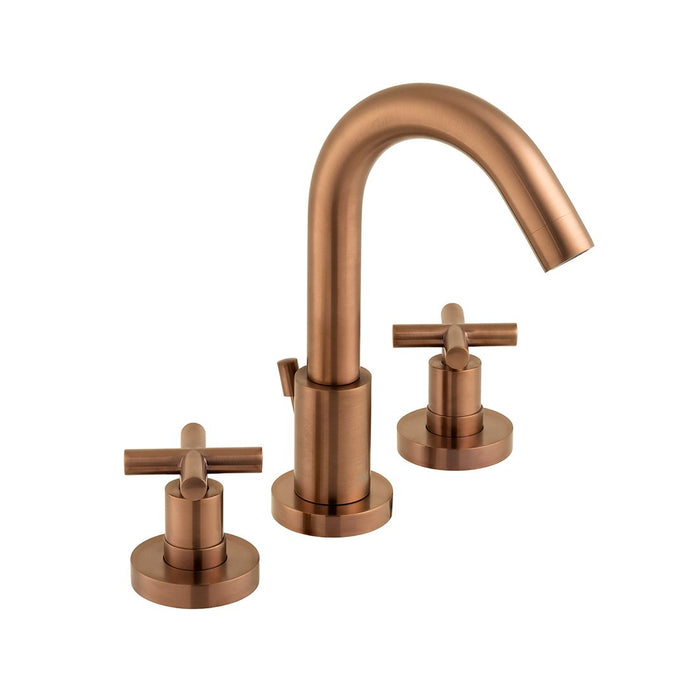 Vado Individual Elements Deck Mounted Crosshead Basin Mixer Tap With Pop Up Waste