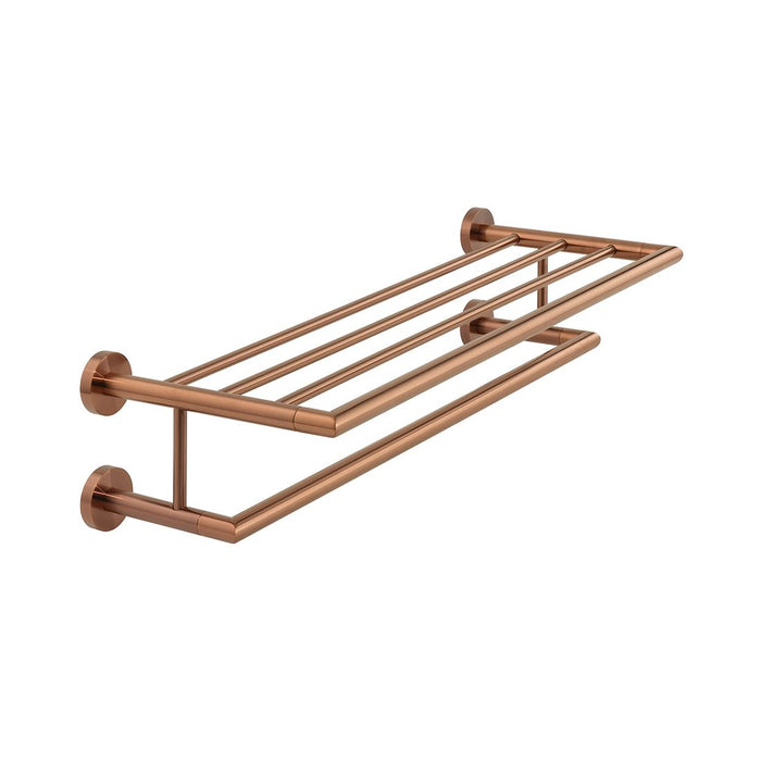 Vado Individual Spa Towel Shelf With Towel Rail - 600mm Long