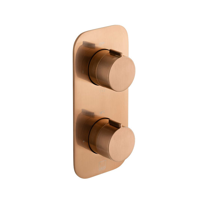 Vado Individual Tablet Altitude Vertical 2 Outlet Thermostatic Concealed Shower Valve with All-Flow Function