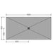 Jackoboard Aqua Flat Shower Tray Board - Central Drain