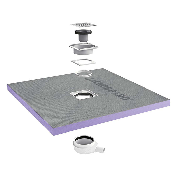 Jackoboard Horizontal Drain Kit for Aqua Flat Shower Tray