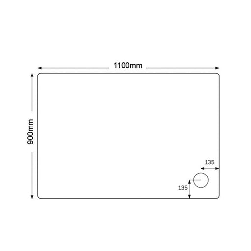 Just Trays JT Fusion Flat Top Anti - Slip Rectangular