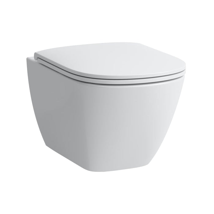 Laufen Lua Rimless Wall Hung Toilet with Slim Soft Close Seat