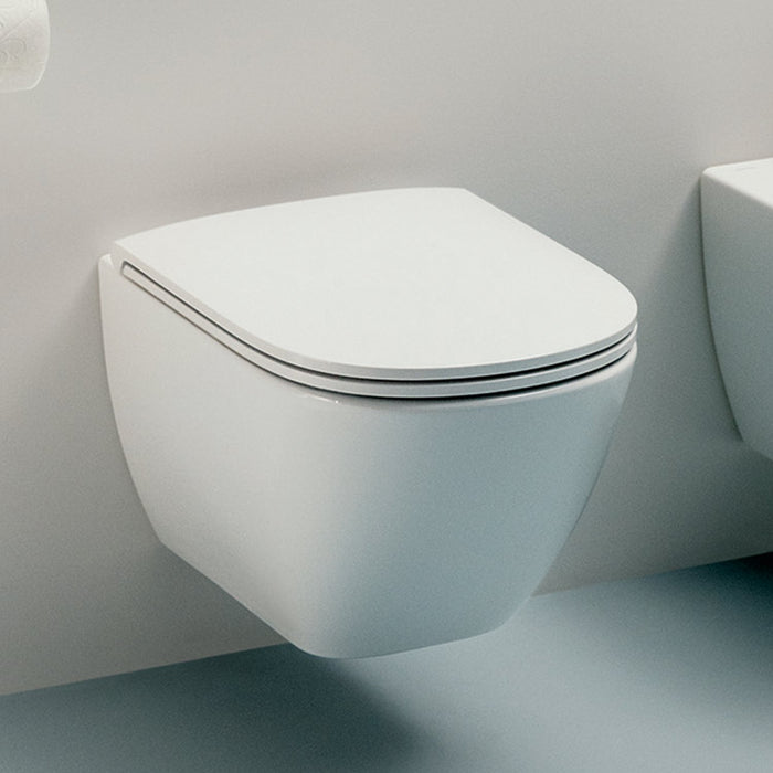 Laufen Lua Rimless Wall Hung Toilet with Slim Soft Close Seat