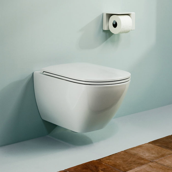 Laufen Lua Rimless Wall Hung Toilet with Slim Soft Close Seat