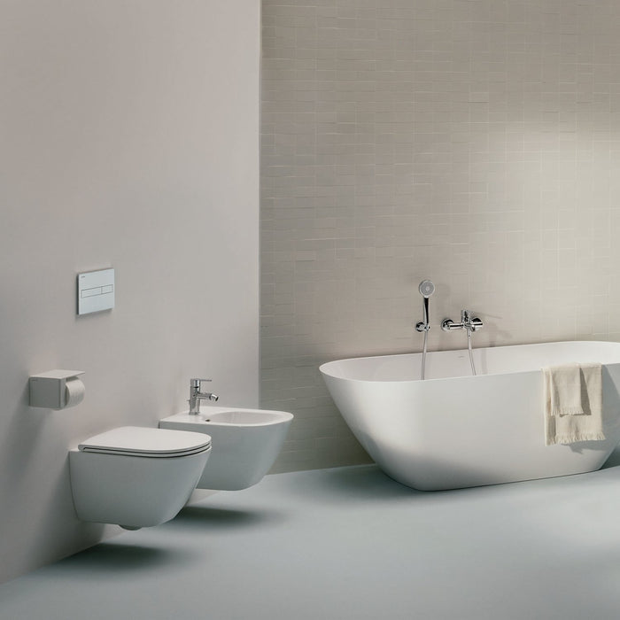 Laufen Lua Rimless Wall Hung Toilet with Slim Soft Close Seat
