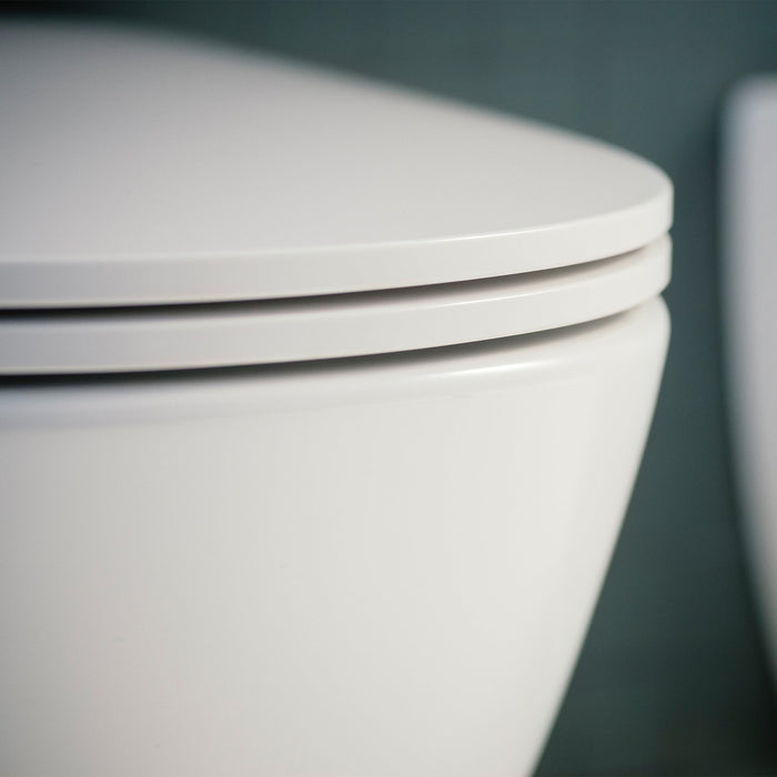 Laufen Lua Rimless Wall Hung Toilet with Slim Soft Close Seat