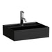 Laufen Kartell Washbasin Rectangular - 450mm / Matt Black