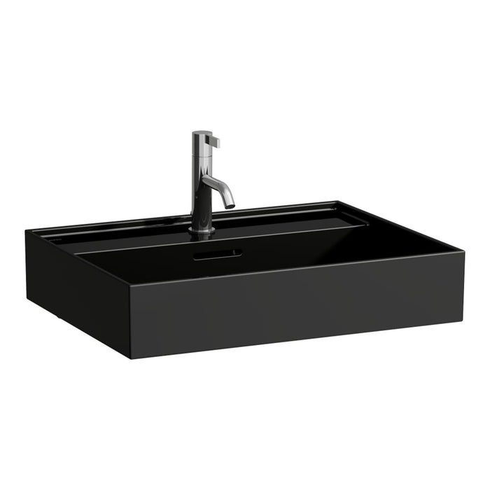 Laufen Kartell Washbasin Rectangular - 600mm / Gloss Black