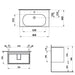 Laufen Lani Wall Mounted Vanity Unit With Washbasin - White