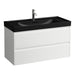 Laufen Meda Wall Mounted Vanity Unit With Matt Black