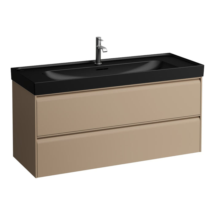 Laufen Meda Wall Mounted Vanity Unit With Matt Black