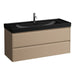 Laufen Meda Wall Mounted Vanity Unit With Matt Black
