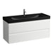 Laufen Meda Wall Mounted Vanity Unit With Matt Black