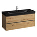Laufen Meda Wall Mounted Vanity Unit With Matt Black