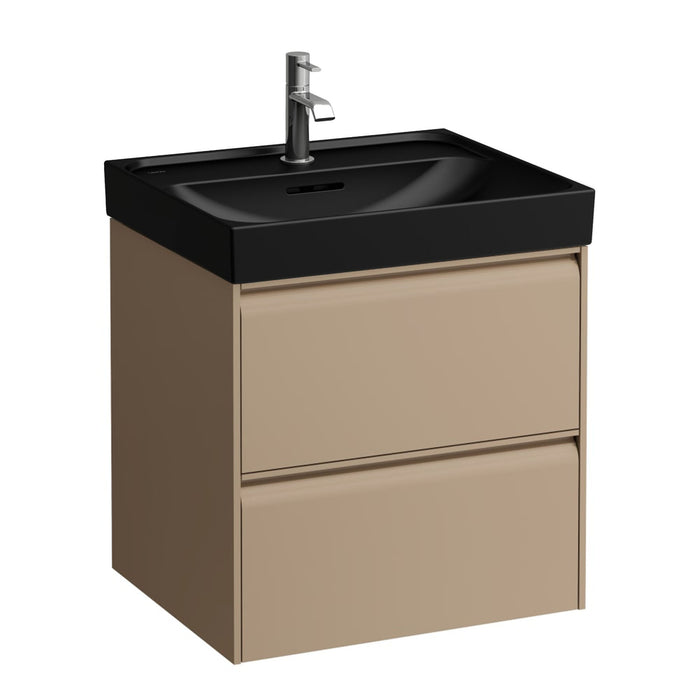 Laufen Meda Wall Mounted Vanity Unit With Matt Black