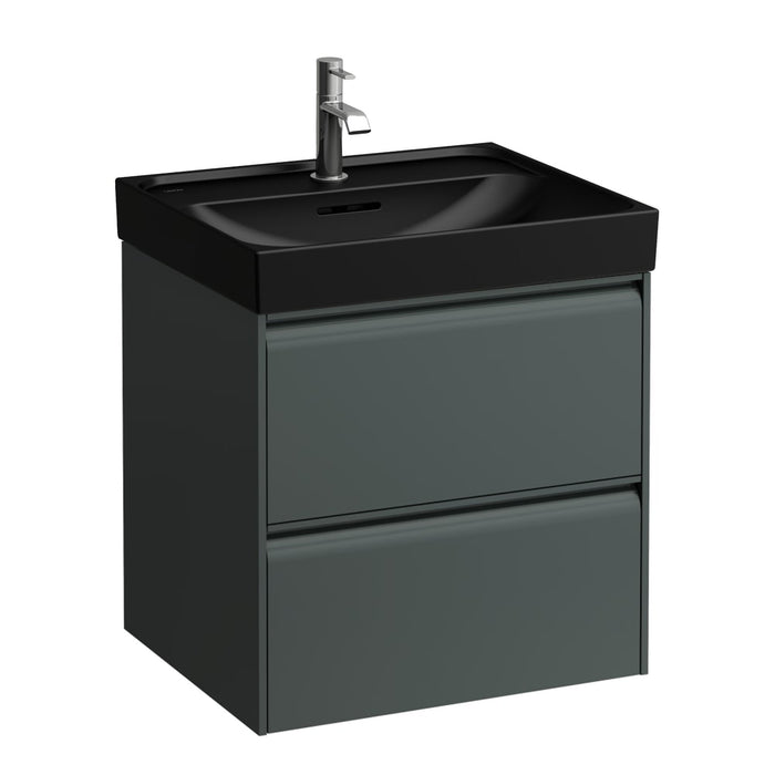 Laufen Meda Wall Mounted Vanity Unit With Matt Black