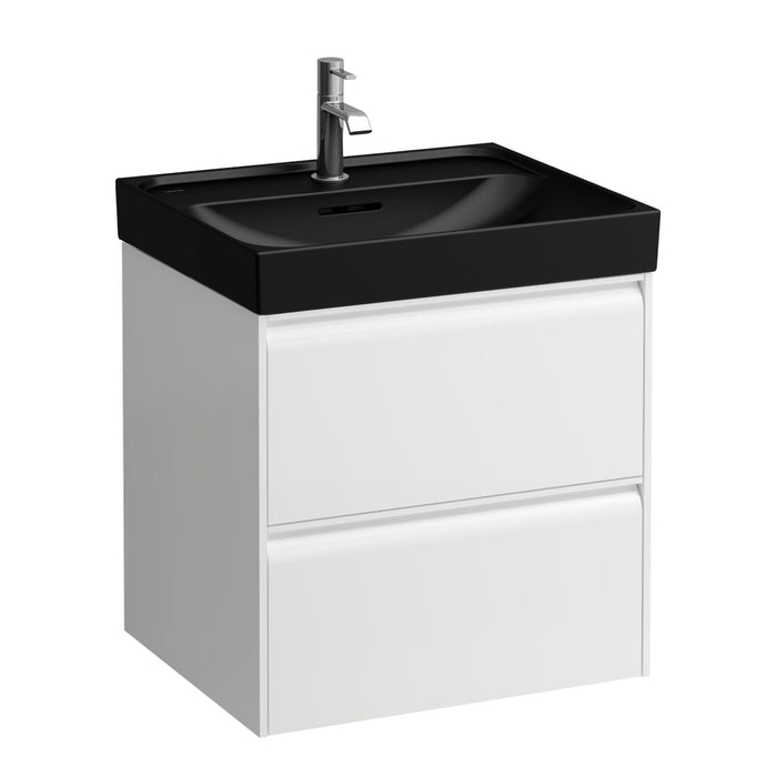 Laufen Meda Wall Mounted Vanity Unit With Matt Black