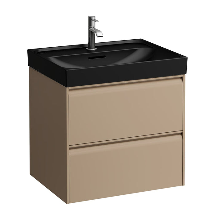 Laufen Meda Wall Mounted Vanity Unit With Matt Black