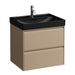 Laufen Meda Wall Mounted Vanity Unit With Matt Black