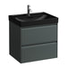 Laufen Meda Wall Mounted Vanity Unit With Matt Black