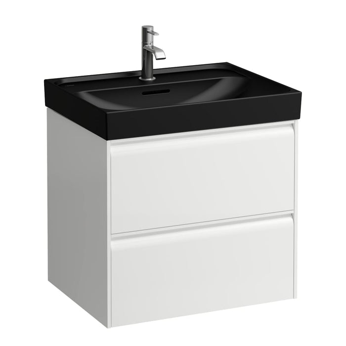 Laufen Meda Wall Mounted Vanity Unit With Matt Black