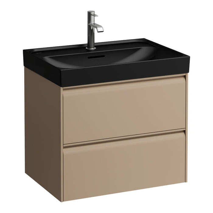 Laufen Meda Wall Mounted Vanity Unit With Matt Black