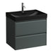 Laufen Meda Wall Mounted Vanity Unit With Matt Black