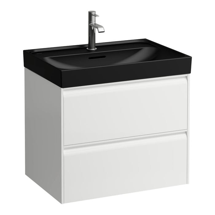 Laufen Meda Wall Mounted Vanity Unit With Matt Black